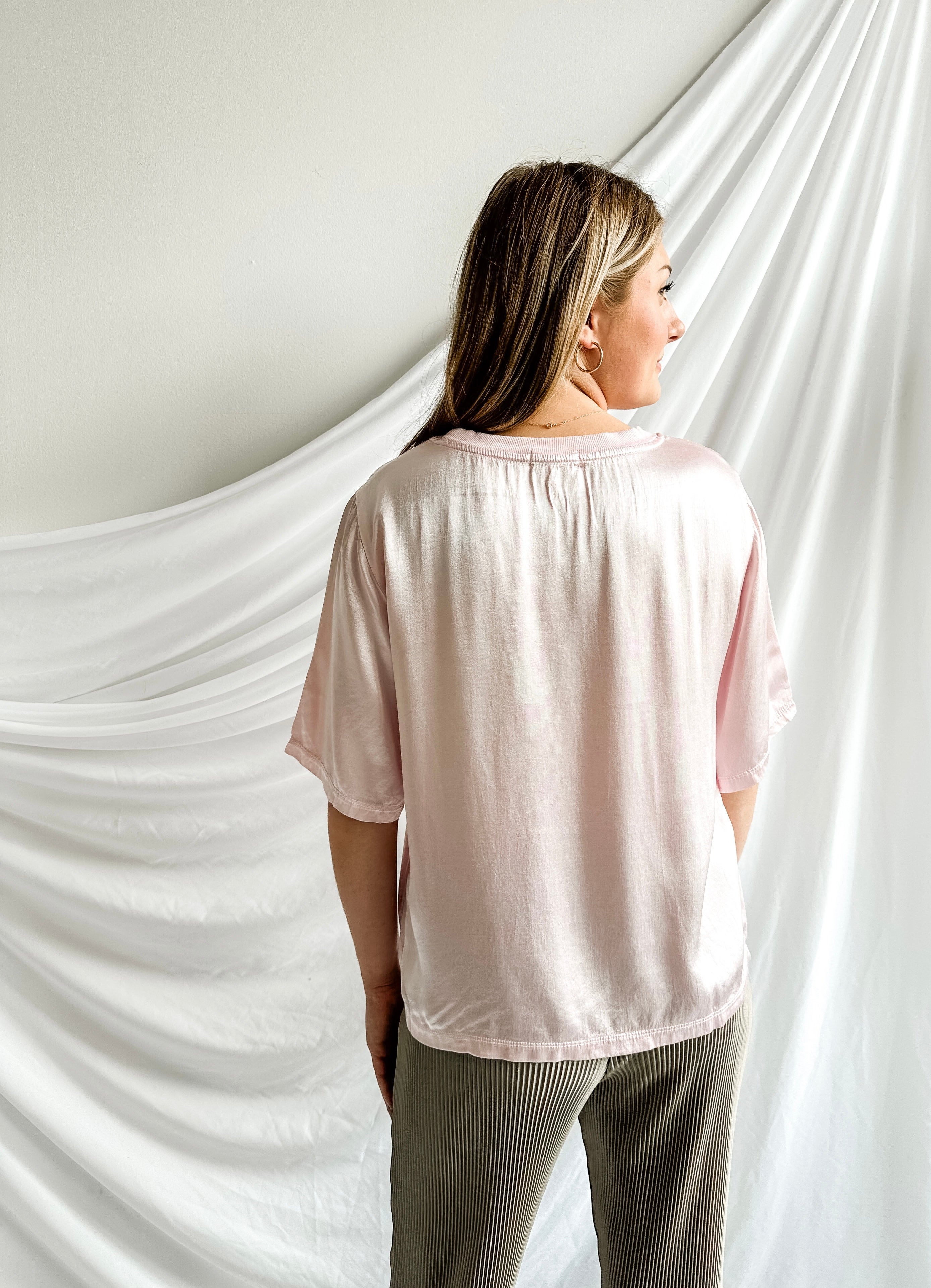 LA MADE - Nights in the City Silk Tee | ELLA JAYMS